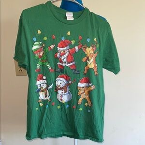 Port and Company Green Holiday Tee